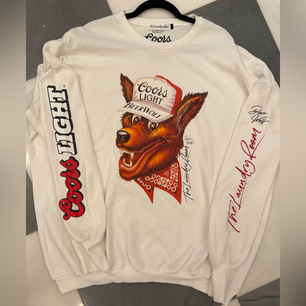 The Laundry Room White Coors Light Sweatshirt